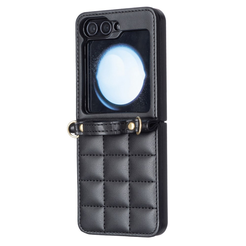 Capa acolchoada para Samsung Galaxy Z Flip 7 FE / Z Flip 6 Classic com alça de ombro