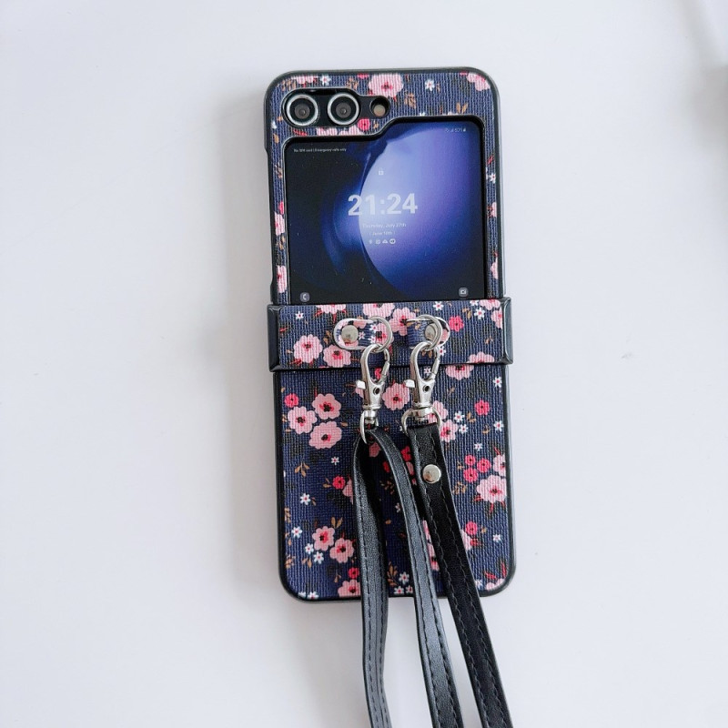 Capa com alça de ombro para Samsung Galaxy Z Flip 7 FE / Z Flip 6