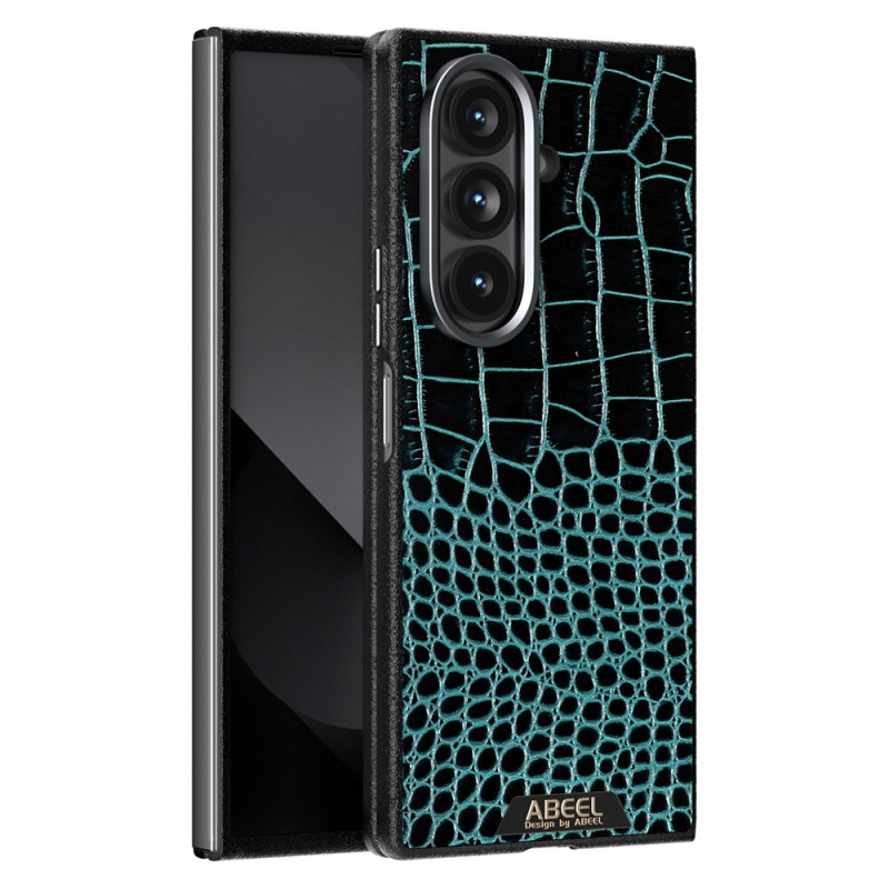 Capa compatível com Samsung Galaxy Z Fold 7 5G MagSafe Estilo Crocodilo ABEEL