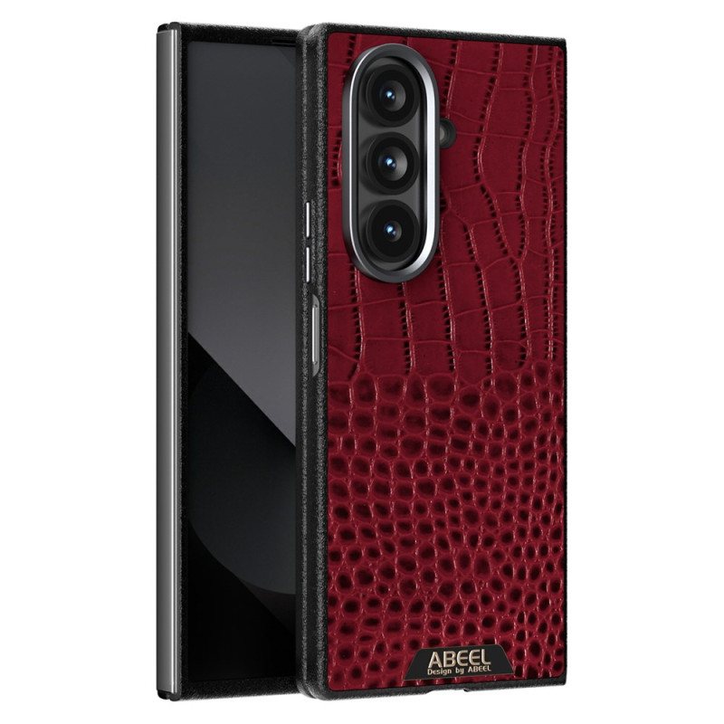 Capa compatível com Samsung Galaxy Z Fold 7 5G MagSafe Estilo Crocodilo ABEEL