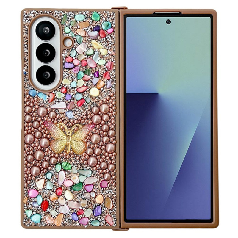 Capa para Samsung Galaxy Z Fold 7 Butterfly Strass