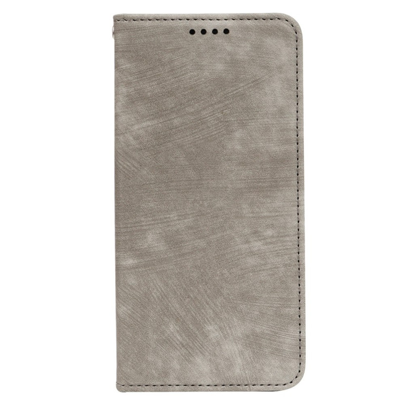 Capa flip Oppo Reno 14 F 5G Efeito camurça vintage