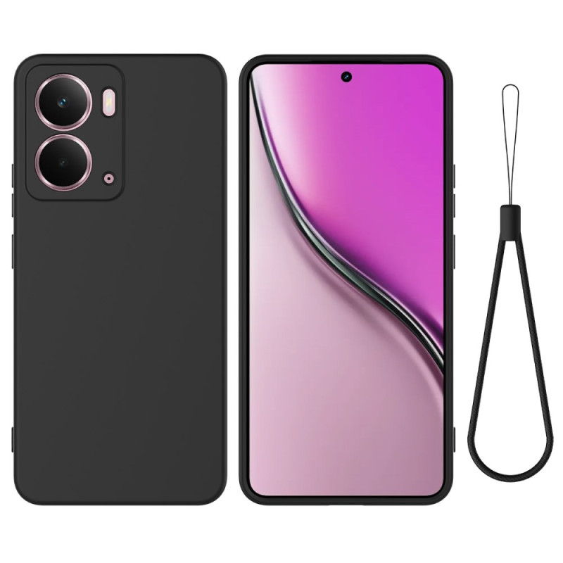 Realme P3 5G Capa de silicone líquida com cordão