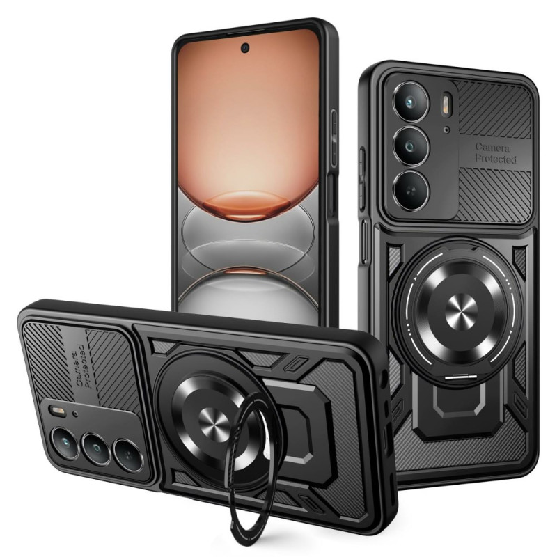 Capa magnética Realme 14X 5G com suporte rotativo