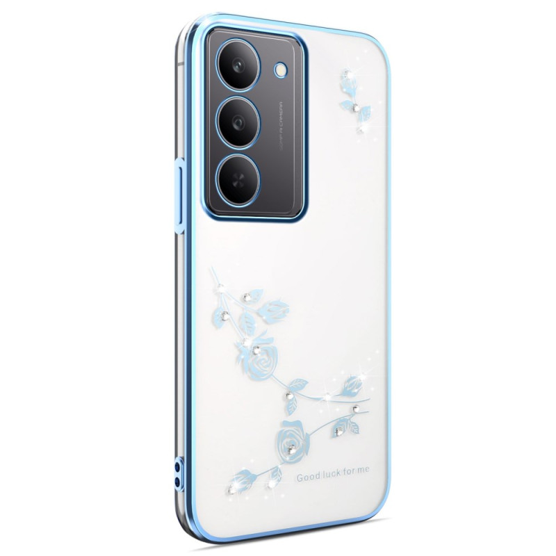 Realme 14X 5G Capa
 Decoração floral e strass KADEM