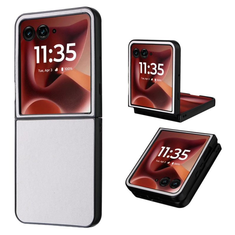 Capa de couro clássica para Razr 60 Ultra 5G
