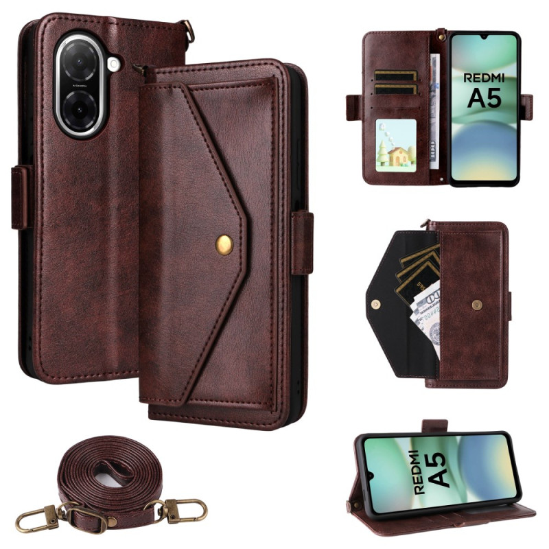 Capa para carteira Xiaomi Redmi A5 com alça de ombro