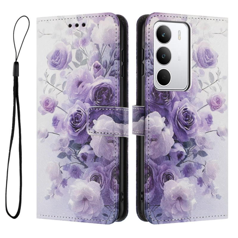 Capa de flor roxa para Realme C71