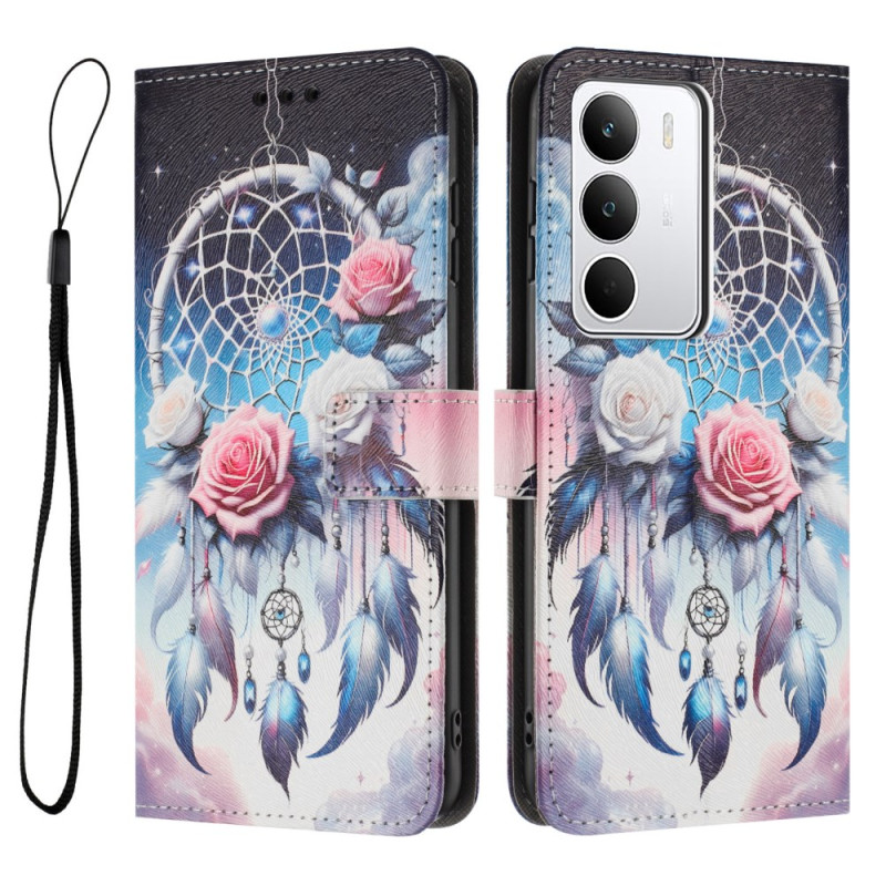 Realme C71 Capa floral em forma de apanhador de sonhos