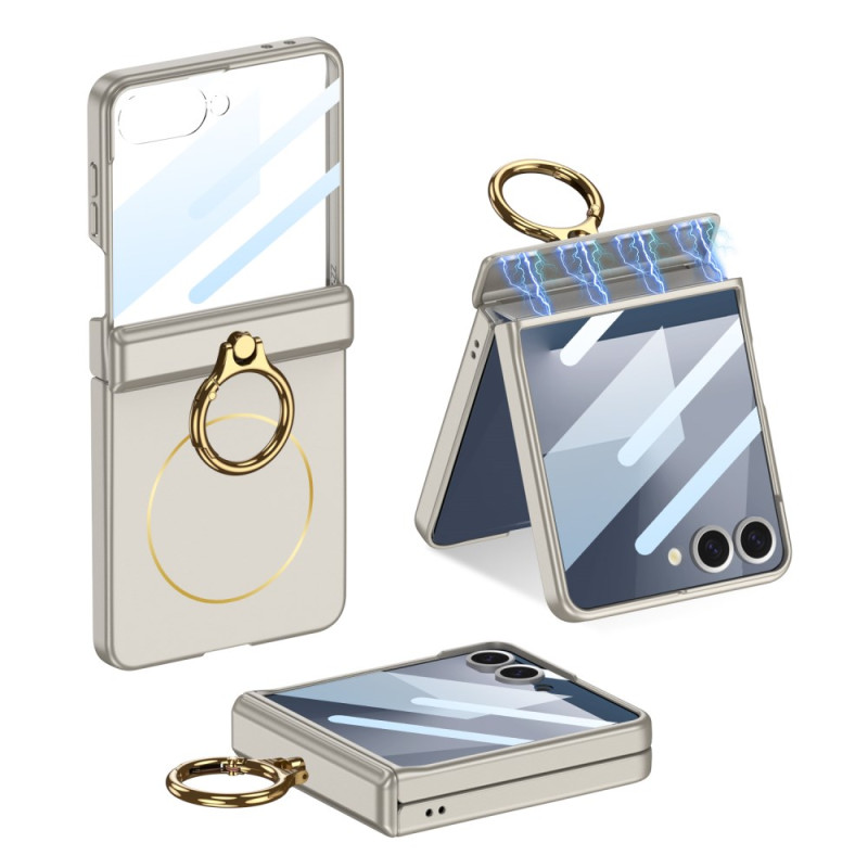 Capa magnética para Samsung Galaxy Z Flip 7 com anel de suporte GKK