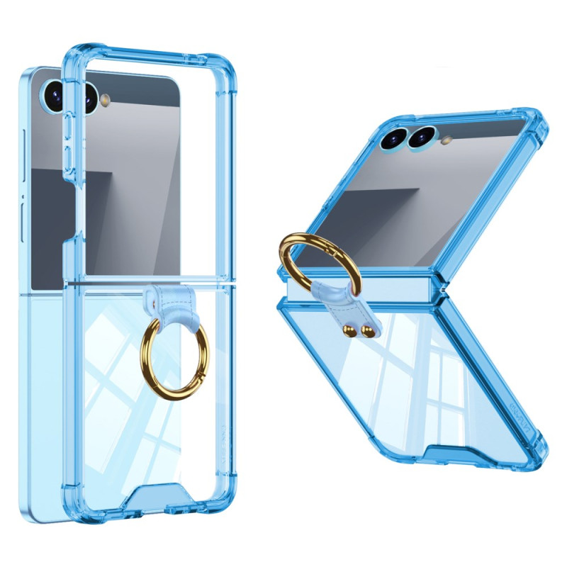 Capa para Samsung Galaxy Z Flip 7 Anel de suporte à prova de choque