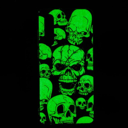 Capa Huawei P30 Cautela Crânios Fluorescentes