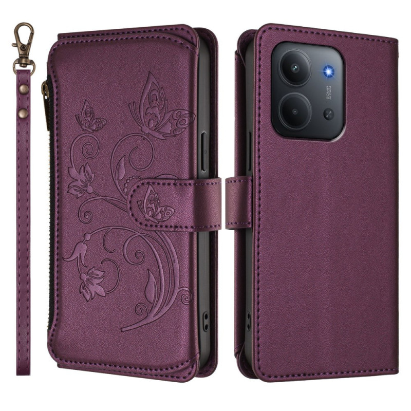 Capa de proteção RFID floral Xiaomi Redmi 15C 4G