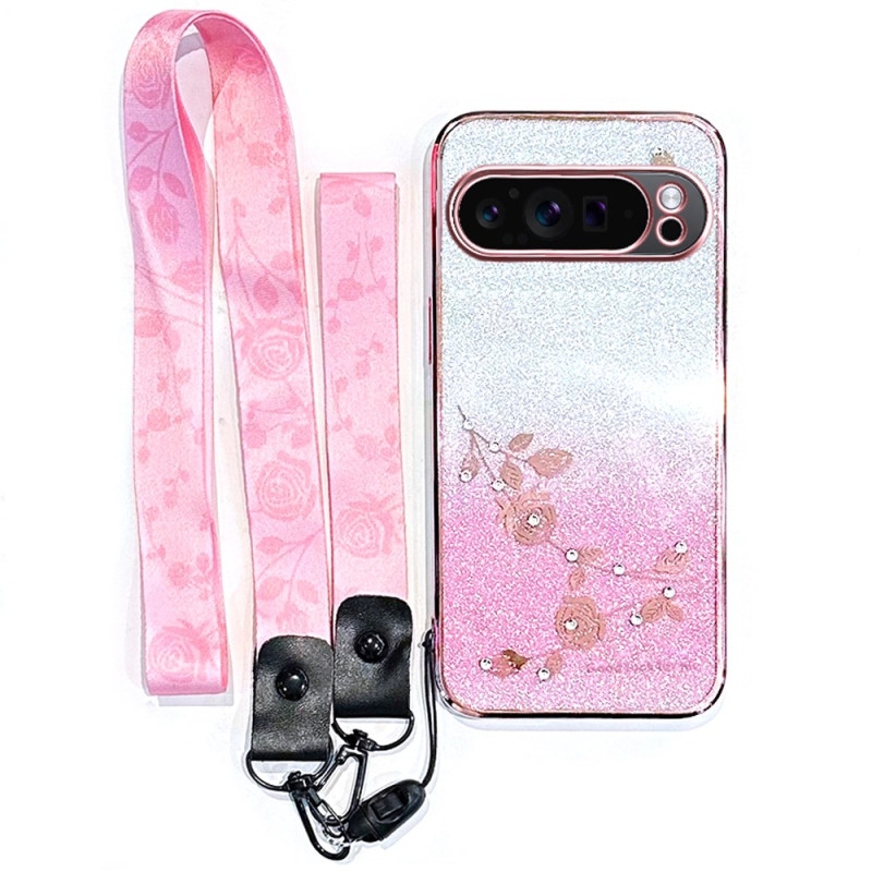 Google Pixel 10 Pro XL Capa com cordão de strass KADEM