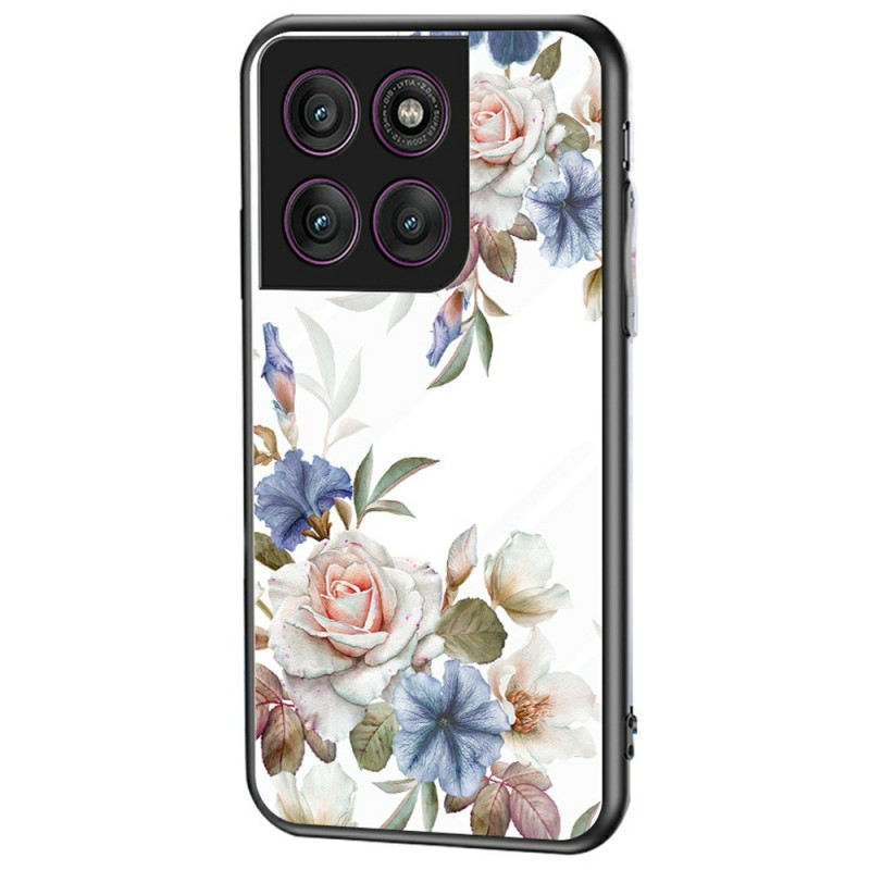 Capa Motorola Edge 60 Pro Vidro Temperado Floral