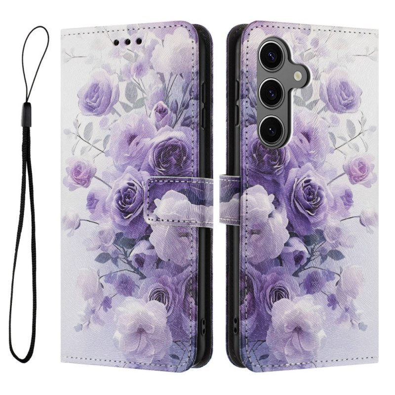 Capa para Samsung Galaxy S25 FE Rosas roxas