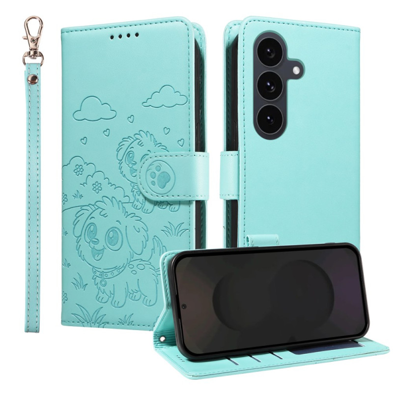 Capa para Samsung Galaxy S25 FE Bloqueio RFID e motivo de cão