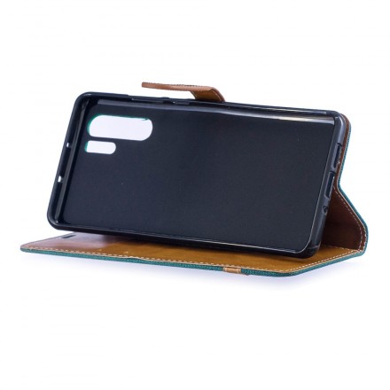 Huawei P30 Pro Capa de tecido e de couro