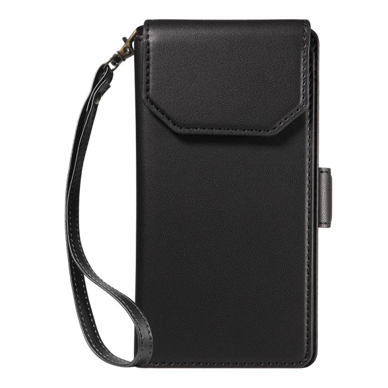 Capa para Samsung Galaxy S25 FE Suporte para cartão e correia