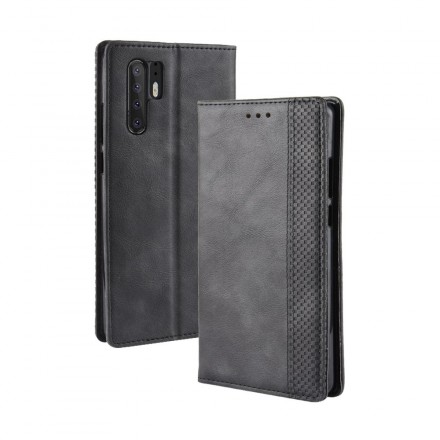 Capa Flip Huawei P30 Pro Vintage Efeito Couro Elegante