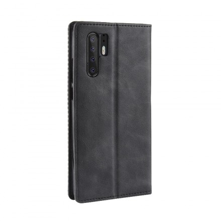 Capa Flip Huawei P30 Pro Vintage Efeito Couro Elegante