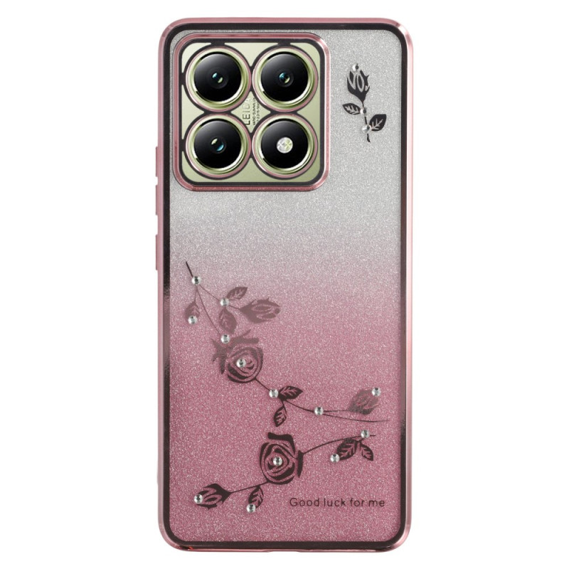 Capa com flores e strass para Xiaomi 14T KADEM