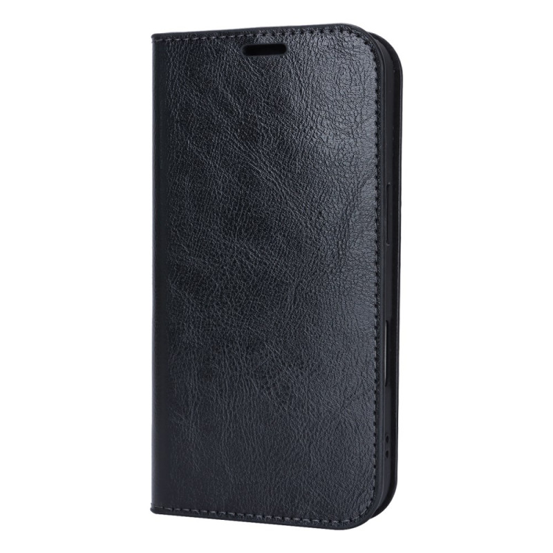 Capa flip para iPhone 17 em pele
