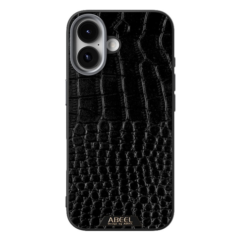 Capa compatível para iPhone 17 MagSafe efeito croco ABEEL