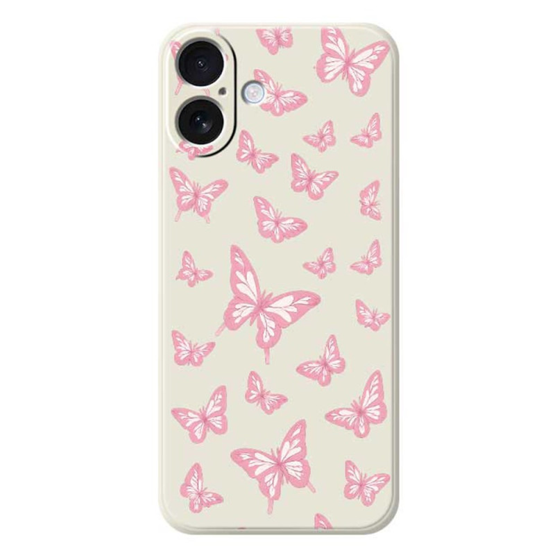 Capa iPhone 17 Silicone Liquid Butterflies
