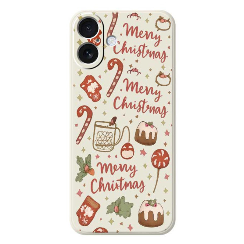 Capa iPhone 17 Silicone Liquid Christmas