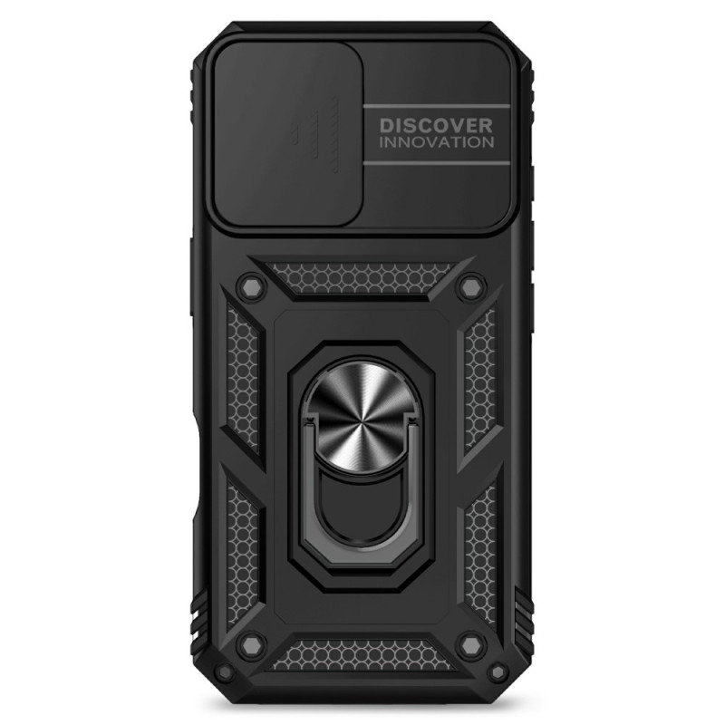 Capa ultra-resistente para iPhone 17 com anel de suporte e protetor de câmara