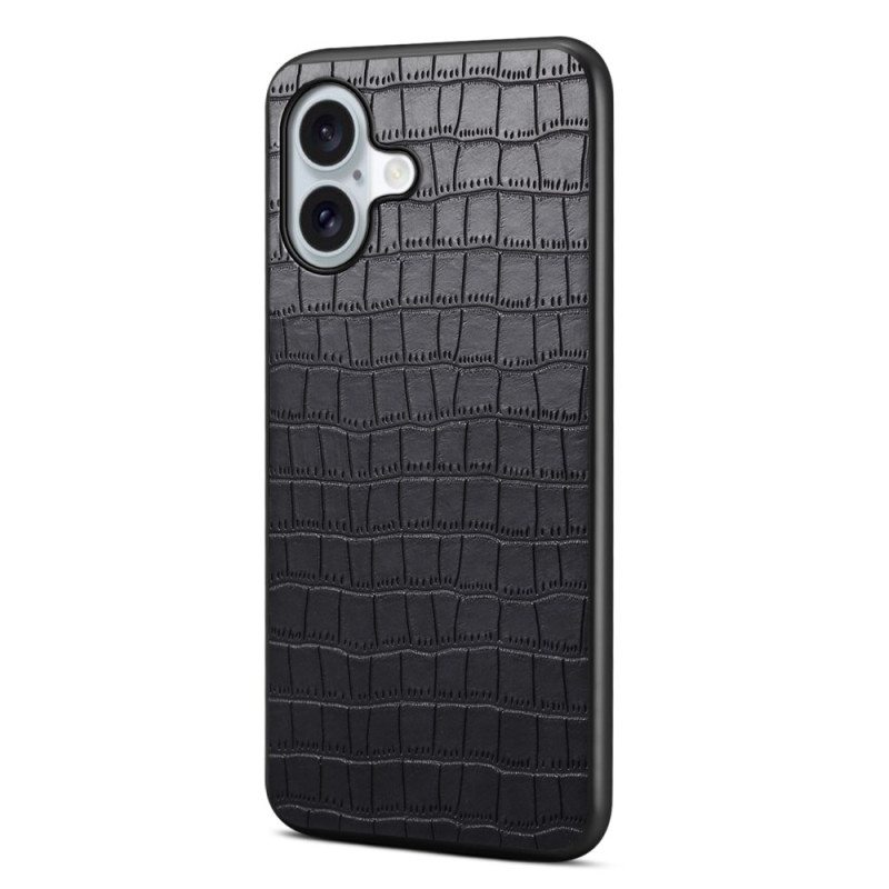 Capa para iPhone 17 com textura de crocodilo