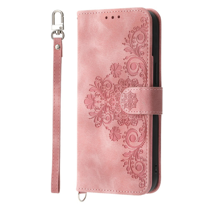 Capa para iPhone 17 Efeito camurça Impressão em renda