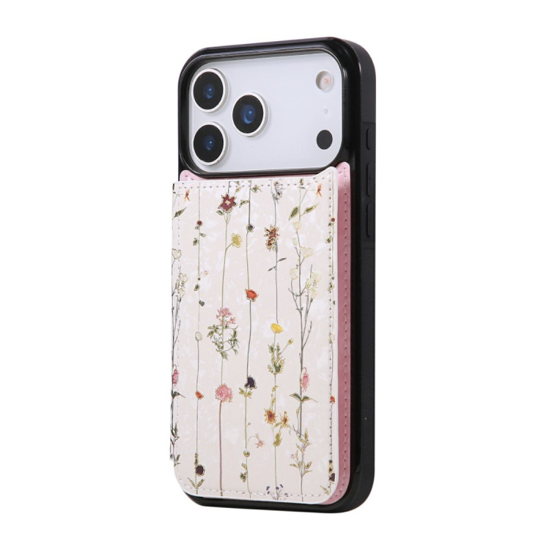 Capa rígida para iPhone 17 Pro Card Case Fleurettes