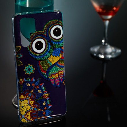 Huawei P30 Pro Case Owl Mandala Fluorescente