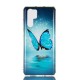 Capa Huawei P30 Pro Butterfly Case Blue Fluorescent