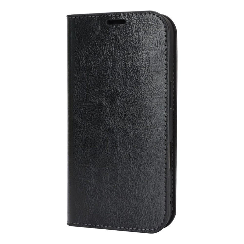 Capa flip para iPhone 17 Pro em pele