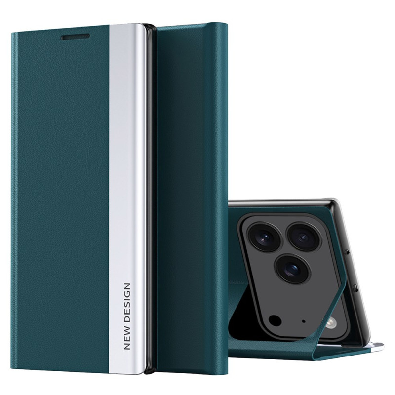 Capa flip para iPhone 17 Pro com suporte integrado