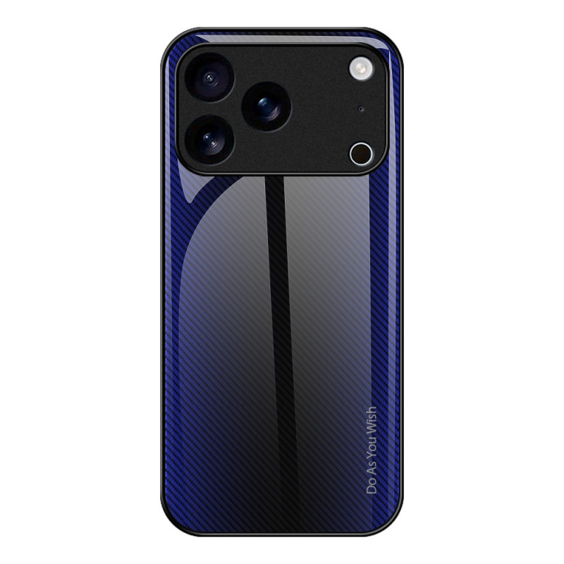Capa iPhone 17 Pro Fibra de carbono de vidro temperado