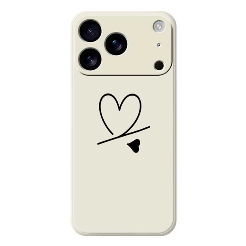 Capa iPhone 17 Pro Silicone Liquid Heart