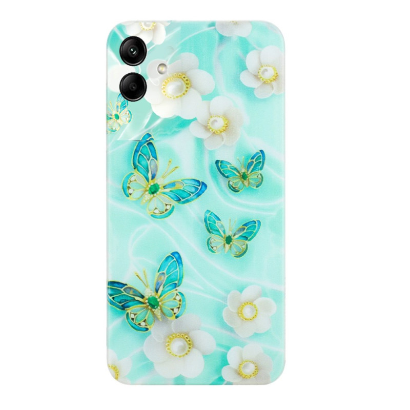 Capa Butterflies and Flowers para Samsung Galaxy A07