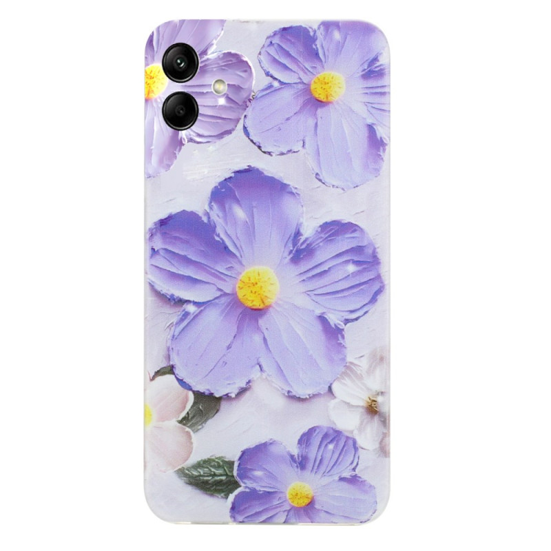 Capa de flor roxa para Samsung Galaxy A07