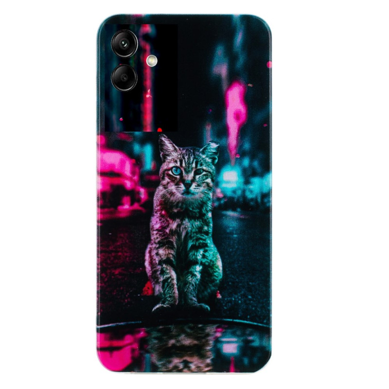 Capa Samsung Galaxy A07 Gato e Fogo Tricolor