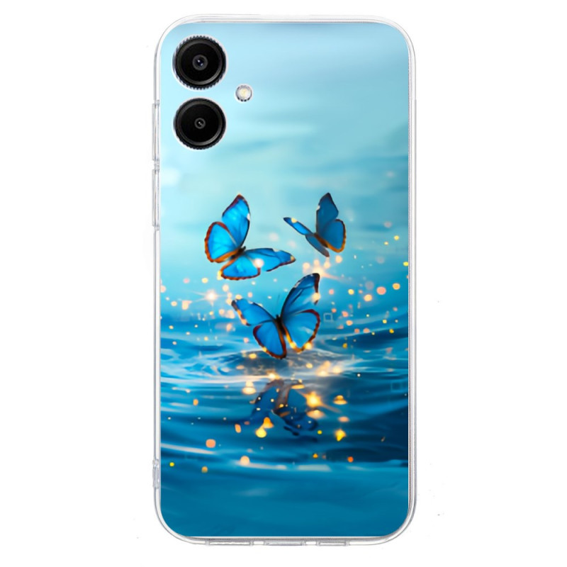 Capa Butterflies azul para Samsung Galaxy A07