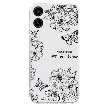 Capa com padrão floral...