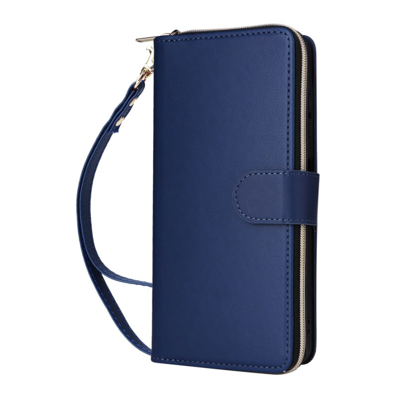 Capa para Samsung Galaxy A07 9 Porta-cartões e cordão de pescoço