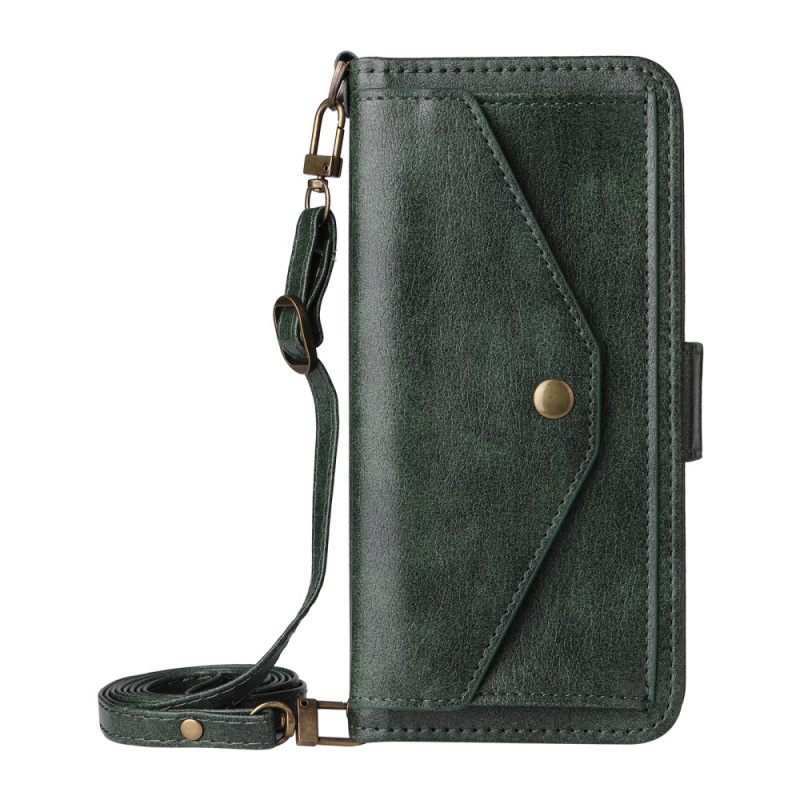 Capa para Samsung Galaxy A07 Vintage Wallet com alça de ombro