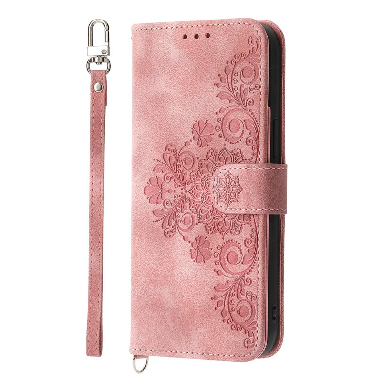 Capa para Samsung Galaxy A07 com efeito camurça e alça de ombro