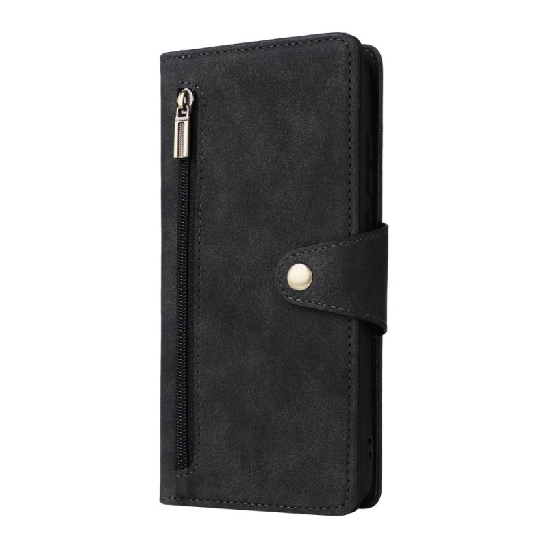 Capa com fecho de correr para carteira Samsung Galaxy A07 com alça de mão