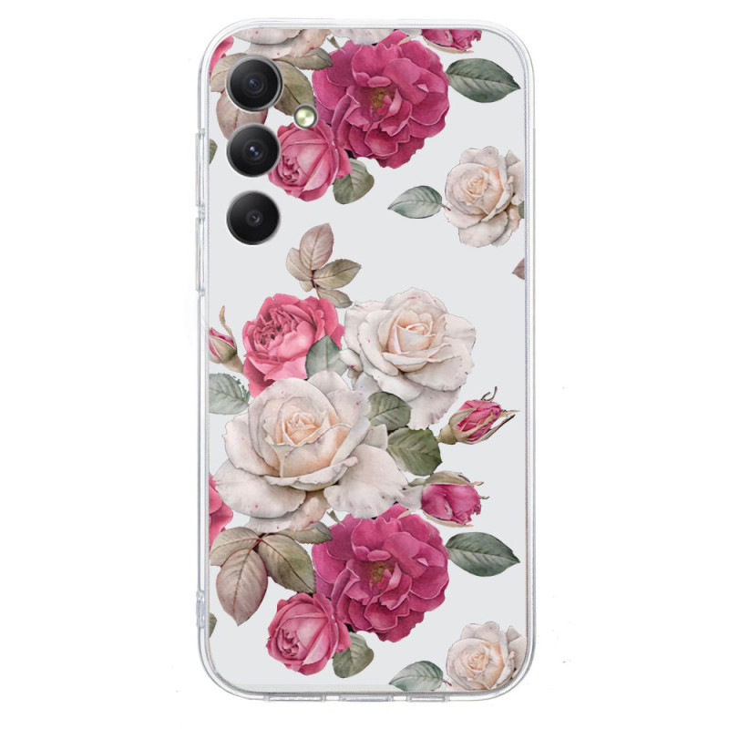 Capa para Samsung Galaxy A17 5G Padrão peónia